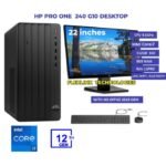 Hp Pro Tower 290 G9, Intel Core i7 12th Gen, Windows 11 Pro, 8GB RAM, 512GB SSD, WLAN, Bluetooth + 22-Inch Monitor (9H696ET) – 1 Year Warranty
