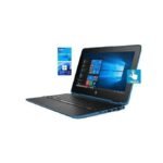 Hp ProBook 11 X360- Intel Pentium 256GB SSD-TOUCHSCREEN 8GB RAM Windows 10 Pro BLUE + LAPTOP STAND & USB LIGHT FOR KEYBOARD