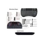 I8 Wireless Air Mouse Keyboard - Black