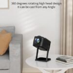 K300 Home 1080P Wireless Mini 4K HD Smart Projector UK Plug - Black