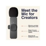 K9 Wireless Dual Microphone For IPhone And Android -Noise reduction and Clear Recording For Content Creation.
