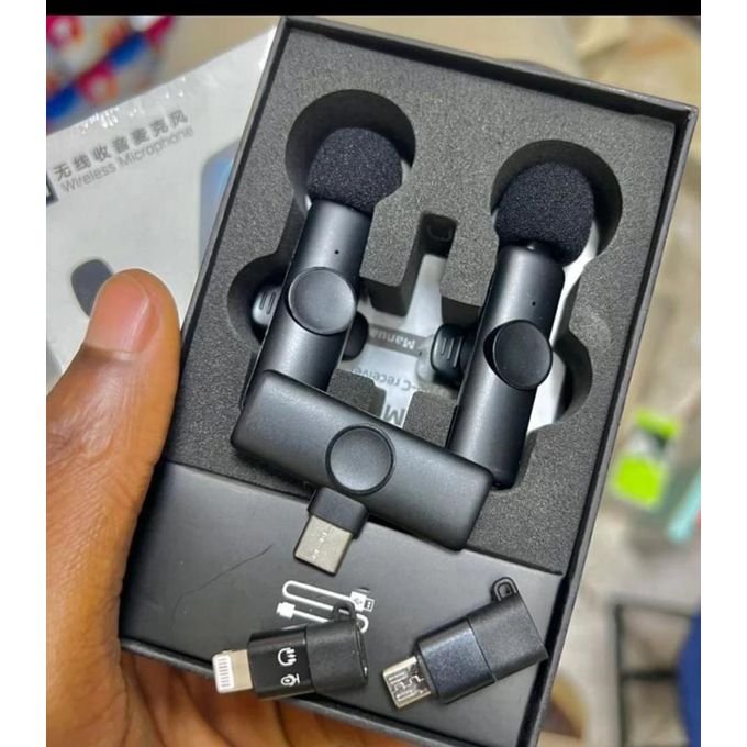 K9 Wireless Dual Microphone For IPhone And Android -Noise reduction and Clear Recording For Content Creation.