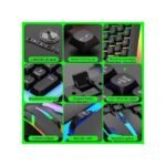 Keyboard And Mouse Set Wired 104 Keys Hot-Swappable Gaming Keyboard RGB Light For Mac Windows Computer PC Gamers Laptop Office