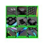 Keyboard And Mouse Set Wired 104 Keys Hot-Swappable Gaming Keyboard RGB Light For Mac Windows Computer PC Gamers Laptop Office