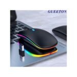 LED 2.4G Rechargeable Wireless Mouse Black