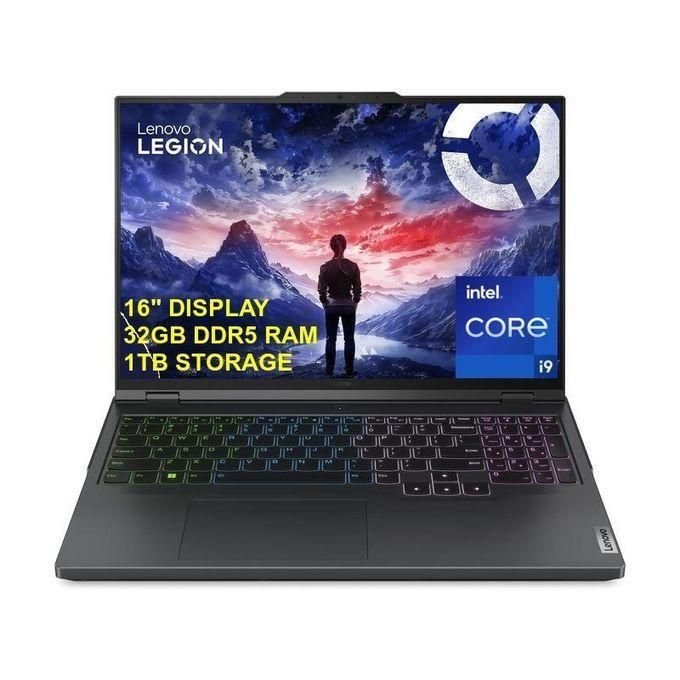 Lenovo Legion Pro 5 16irx9 Laptop - Core I9-14900hx - 32gb RAM - 1tb + 1tb Ssd - 16" WQXGA" - 8gb Nvidia RTX 4070