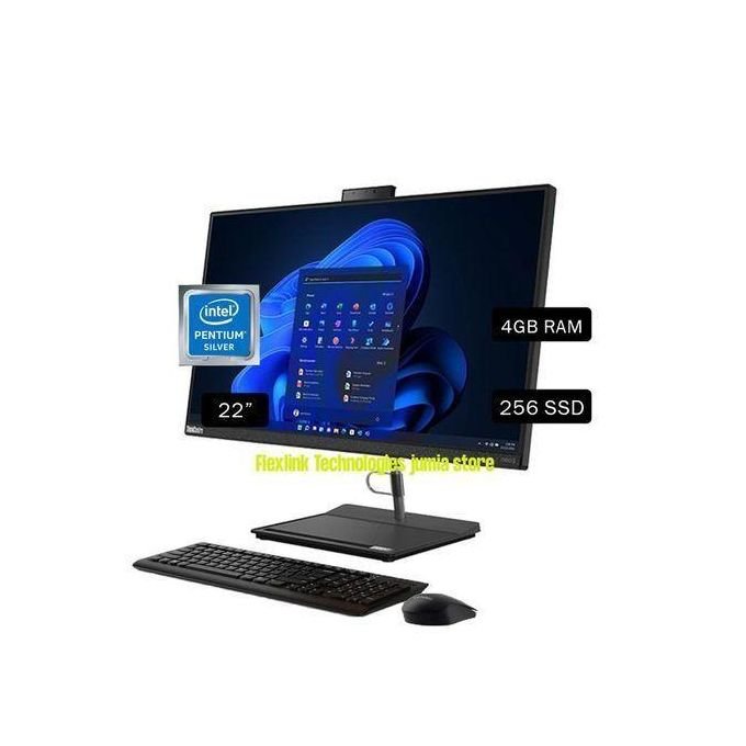 Lenovo THICK CENTER NEO 30a -22 ALL IN ONE DESKTOP,INTEL PENTIUM,4GB RAM,256 SSD, Win11&Ms Office 2016 Pro