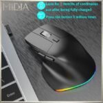 MIDIA Wireless Bluetooth mice Dual-mode Mouse with RGB Lighting - Charging Version