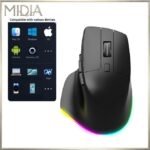 MIDIA Wireless Bluetooth mice Dual-mode Mouse with RGB Lighting - Charging Version