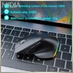 MIDIA Wireless Bluetooth mice Dual-mode Mouse with RGB Lighting - Charging Version