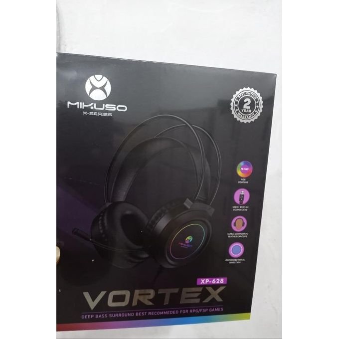 Mikuso XP-628 Vortex wired gaming headphones