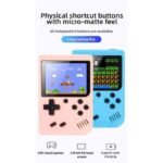 OIPETLUCK Yellow Mini Retro Handheld Game Console for Kids – 500+ Classic FC Games, Support Up to 2 Players, Portable Gaming Device with Rechargeable Battery(Yellow)