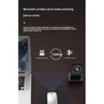 Rechargeable Wireless Mouse Bluetooth 2 Modes-Black
