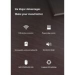 Rechargeable Wireless Mouse Bluetooth 2 Modes-Black