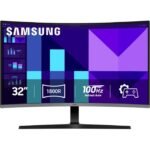 Samsung 32-inch S3 (s39gd) Fhd 100hz Curved Monitor, Game Mode, Eye Saver Built-in Speakers