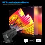 Smart Projector/Mini Projector/Home Projector/Android 11/Powerful Processor /2GB RAM 16GB Storage/Higher Lumens/Auto Focus/WiFi & Bluetooth Connection/Netflix/Youtube