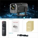 Smart Projector/Mini Projector/Home Projector/Android 11/Powerful Processor /2GB RAM 16GB Storage/Higher Lumens/Auto Focus/WiFi & Bluetooth Connection/Netflix/Youtube