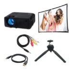 SuperSonic SC-82P 3.97-inch Home Theater Bluetooth Projector with Crystal Clear 7000 Lumina, 1080P, Connect Wirelessly, Enjoy True Colors and Powerful Sound - Perfect for...