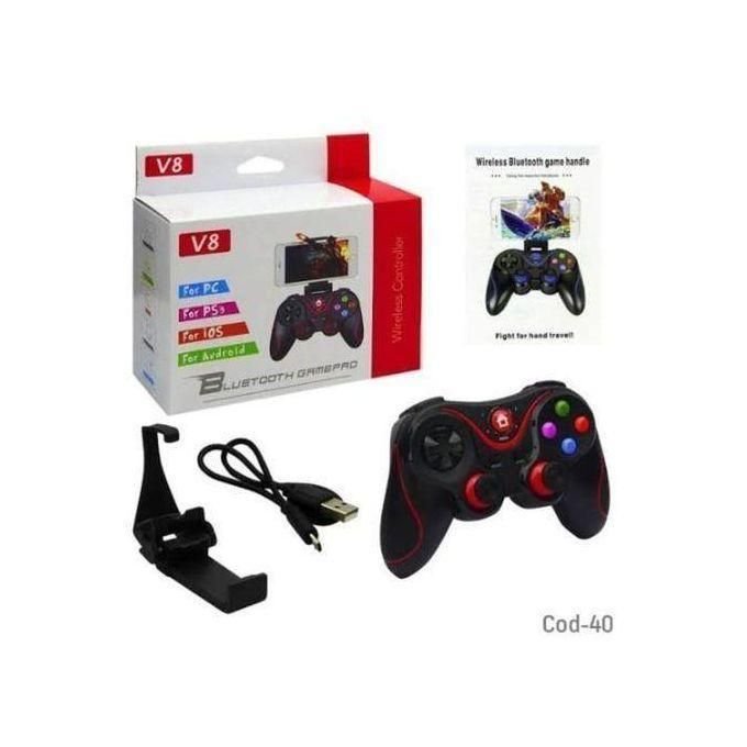 V8 Bluetooth Wireless Gaming Controller Grip Game Pad For Android /Ios / Pc /Ps3
