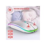 White Label 2.4G Rechargeable Wireless Mouse - Silver