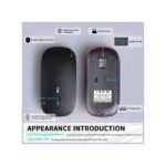 White Label 2.4G Wireless Rechargeable Mouse - Black