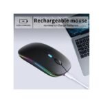 White Label 2.4G Wireless Rechargeable Mouse - Black