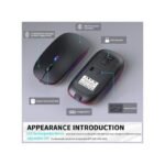 White Label 2.4G Wireless Rechargeable Mouse - Black