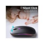 White Label 2.4G Wireless Rechargeable Mouse - Black