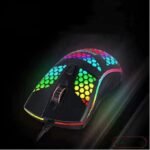 White Label Wired Computer Mouse With Rainbow Backlight - Black