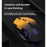 Wireless & Bluetooth Silent Dual-Mode Rechargeable Gradient Color Gaming Mouse